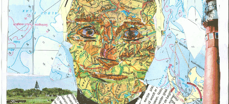Portraits auf alten Landkarten